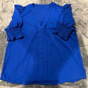 Elegant Blue Women's Top